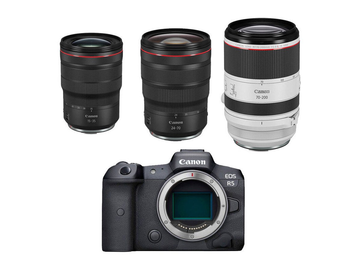 Canon EOS R5 Camera with Canon RF Zoom Lens Kit product image